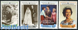 Elizabeth II 40th wedding anniversary 4v