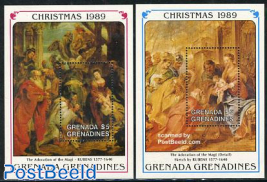 Christmas, Rubens paintings 2 s/s