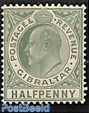1/2p, Bluegreen, Stamp out of set