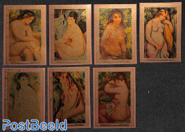 Renoir paintings 7v imperforated