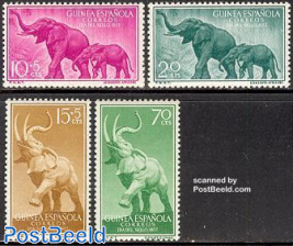 Elephants, stamp day 4v