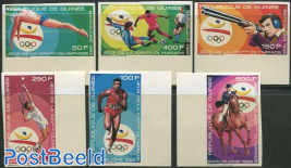 Olympic Games Barcelona 6v, Imperforated