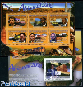 Africarail 2008 7v (2 s/s)