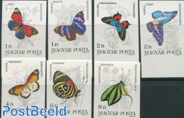 Butterflies 7v imperforated