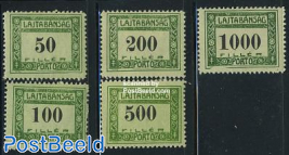 Western Hungary, postage due 5v