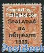 2p, type IV, 3 lines over head, Stamp out of set