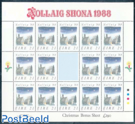 Christmas m/s (with 14 stamps)