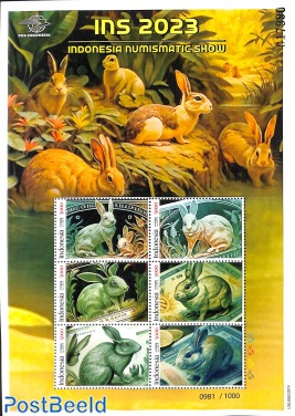 Stamp Show, Rabbits 6v m/s