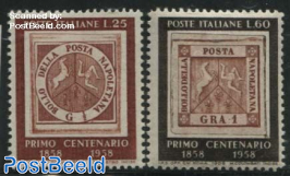 Napel stamp centenary 2v