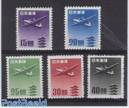 Airmail definitives 5v