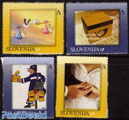 Personal stamps 4v (pictures may vary)
