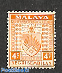 Negri Sembilan, 4c, stamp out of set