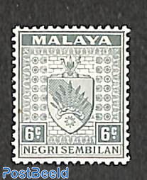 Negri Sembilan, 6c, stamp out of set