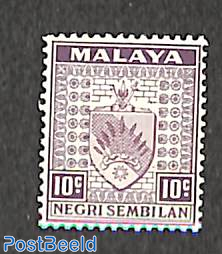 Negri Sembilan, 10c, stamp out of set