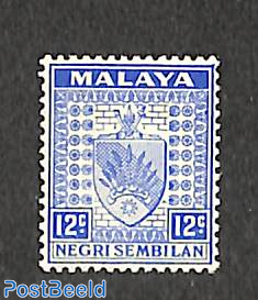 Negri Sembilan, 12c, stamp out of set