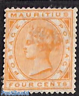 4c, WM CC-Crown, Stamp out of set