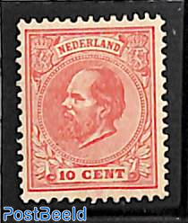 10c red, perf. 12.5, Large holes, Stamp out of set