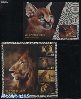 Wild Cats of Africa 2 s/s