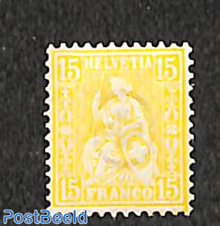 15c Yellow, Stamp out of set