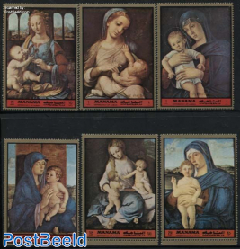 Madonna paintings 6v