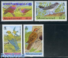 Caribean birds 4v
