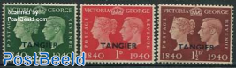 TANGIER, Stamp Centenary 3v