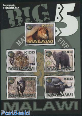 The big 5 (African animals) s/s