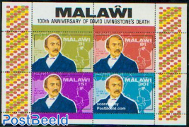 David Livingstone death centenary s/s
