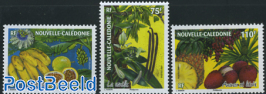 Tropical fruit 3v, fragrant stamps
