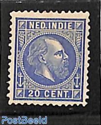 20c, Ultramarin, Perf. 12.5:12, Stamp out of set