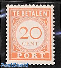 20c, Postage due, Stamp out of set