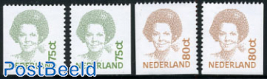 Definitives from booklets 2 sides imperforated