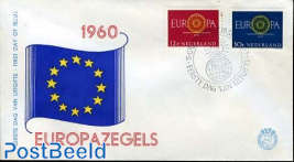 Europa CEPT 2v FDC without address