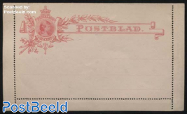 Card letter (Postblad) 12.5c, Perforation not to top side
