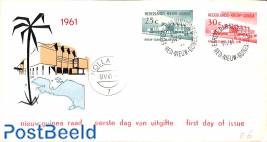 New Guinea council 2v, FDC without address