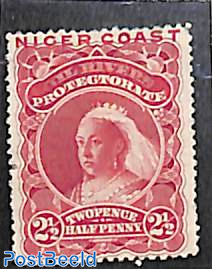 Niger Coast, 2.5d, Stamp out of set