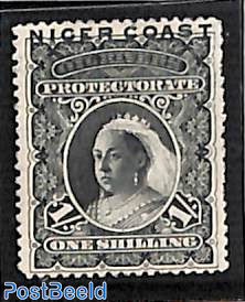 1sh, Niger Coast, Stamp out of set