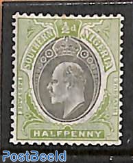 South Nigeria, 1/2d, Stamp out of set