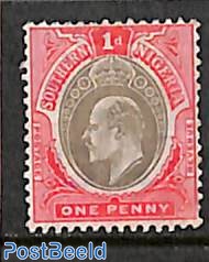 South Nigeria, 1d, Stamp out of set