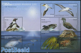Endangered marine life 8v m/s