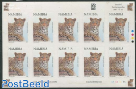 10 Stamp Booklet Leopard s-a