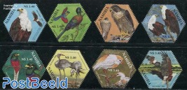 Birds 8v, Sapoa joint stamp issue