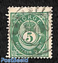 5o, Smaragdgreen, Stamp out of set