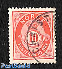 10o, aniline red, Stamp out of set