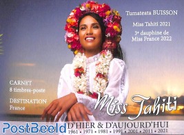 Miss Tahiti 8v s-a in booklet
