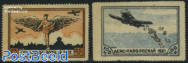 Aviation stamps 2v