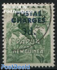 3d on 1/2p, Postage due, Stamp out of set