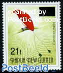 Overprint 1v (t on original stamp)