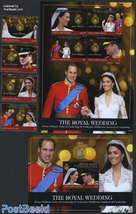 Royal wedding William & Kate 4v+ 2 s/s