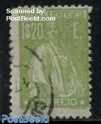1.20E, yellowgreen, Stamp out of set